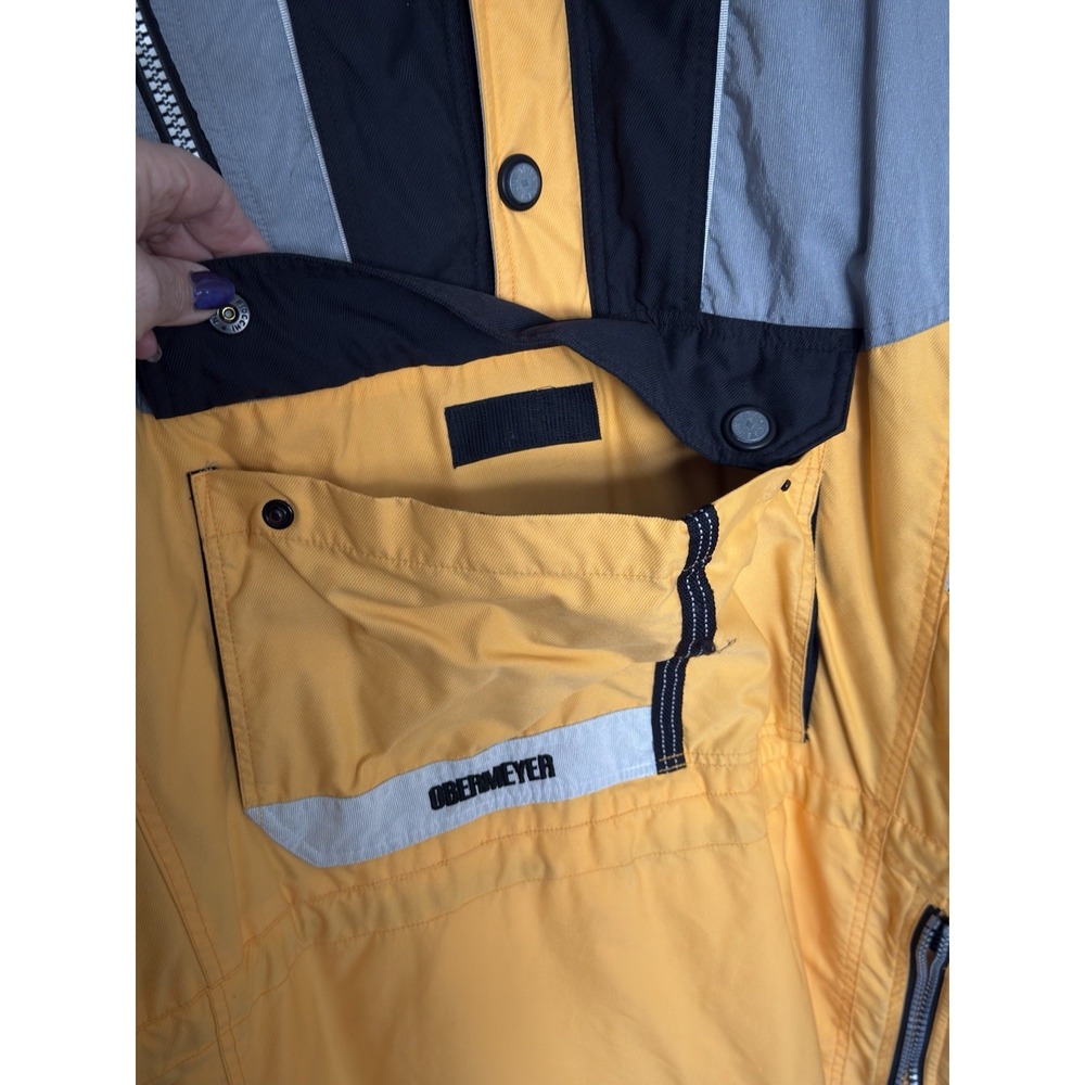 Double Diamond Jacket Mens Large Yellow Ski Snowboard 2019 Deer Valley - Picture 4 of 10
